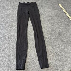 Lululemon Leggings Womens Size 2 Tall Black Speed Up Tight Running Pockets Yoga